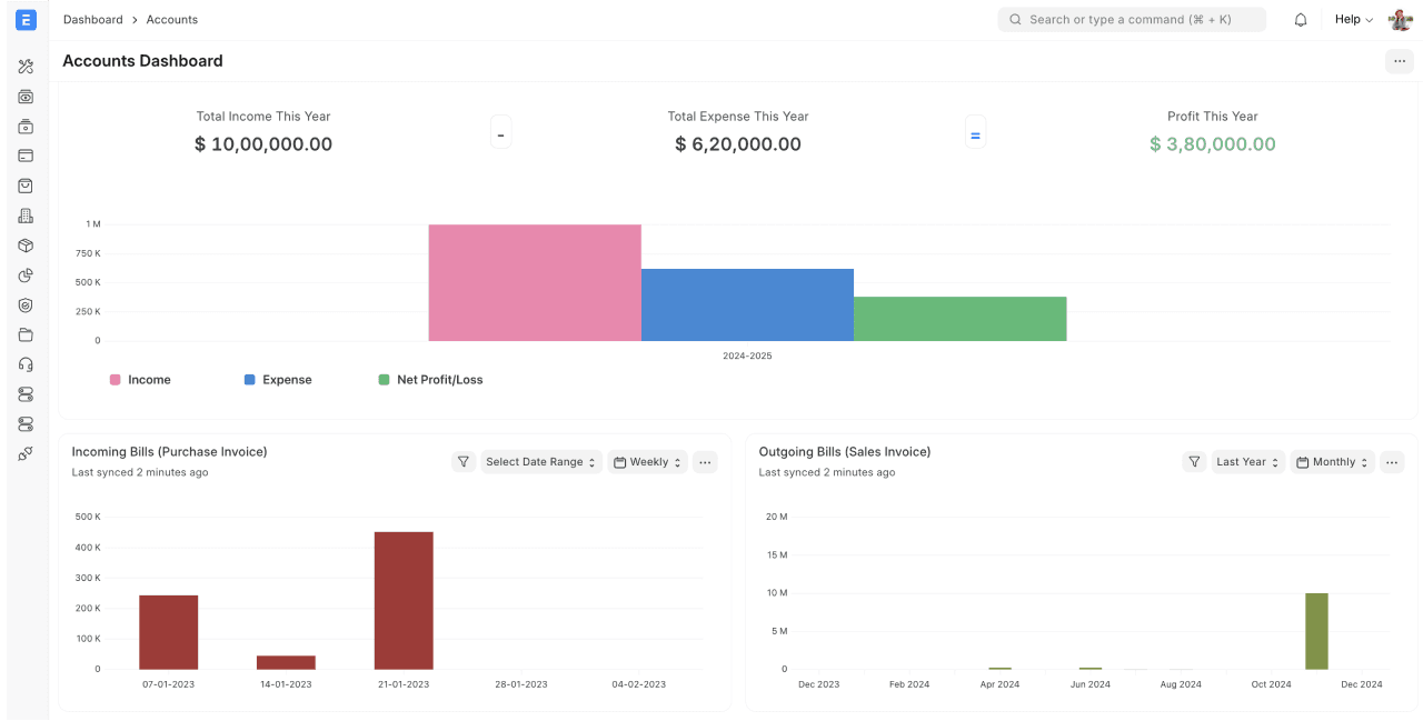 ERPNext Accounting module